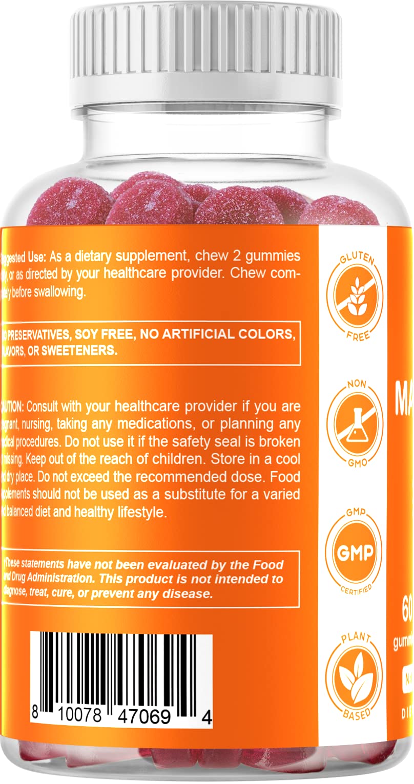 Vitamatic Magnesium Gummies soft-chewy texture close-up inviting daily use