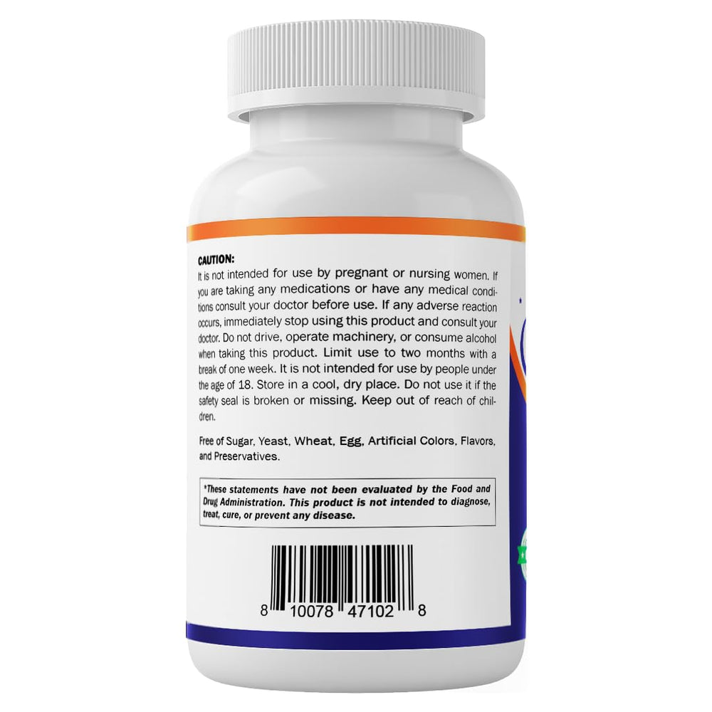 Vitamatic Melatonin bottle close-up highlighting easy nightly dosage