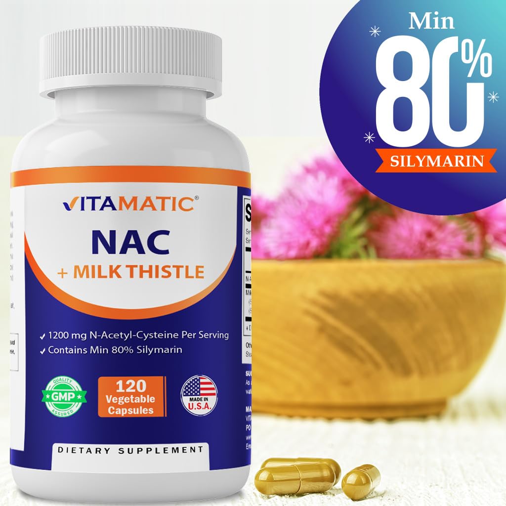 Vitamatic NAC capsules laid out for daily antioxidant routine