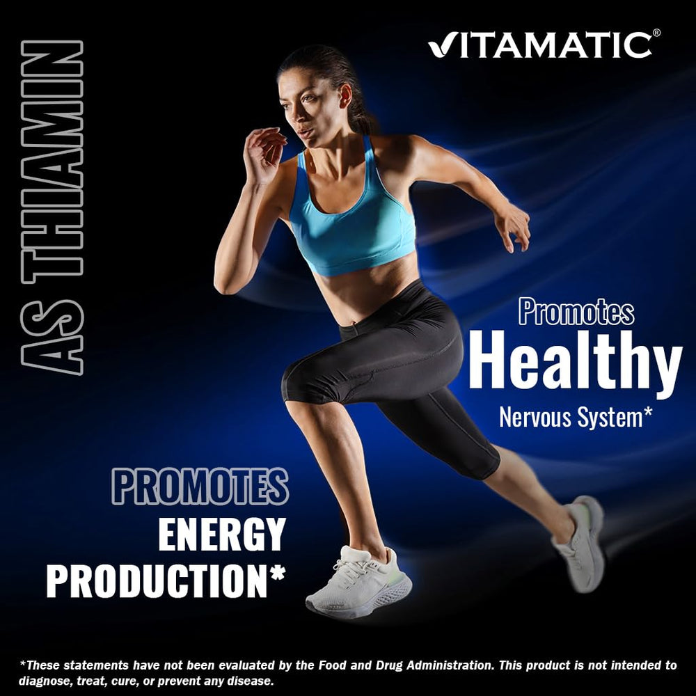 Vitamatic Pantothenic Acid USA-made GMP seal conveys quality assurance.