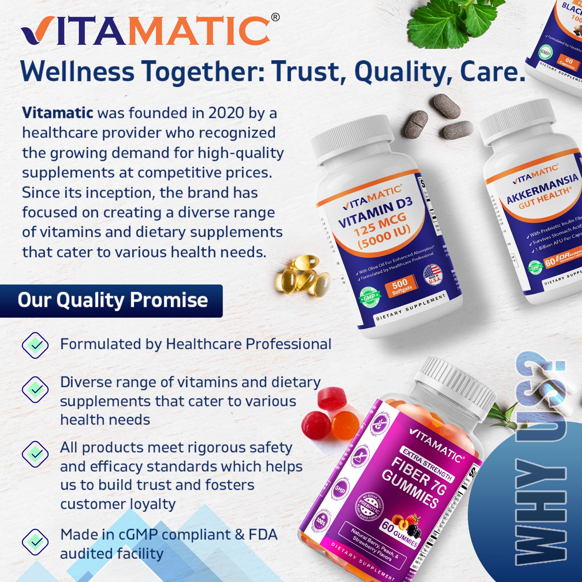Vitamatic Saw Palmetto Extract ingredients pygeum shown on packaging