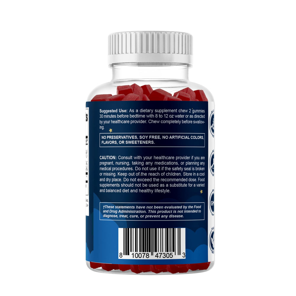 Night-time routine with Vitamatic gummies for rest support