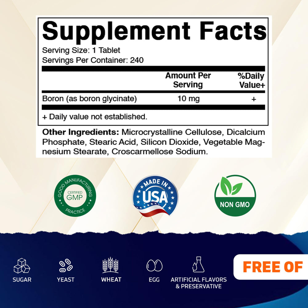 Vitamatic 2-pack boron supplement packaging showing value and supply.