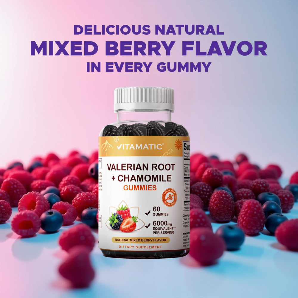 Vitamatic gummies showcase gelatin-free and gluten-free certifications