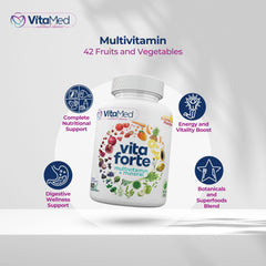 VitaMed Vita Forte daily-use supplement image shows easy addition to morning routine