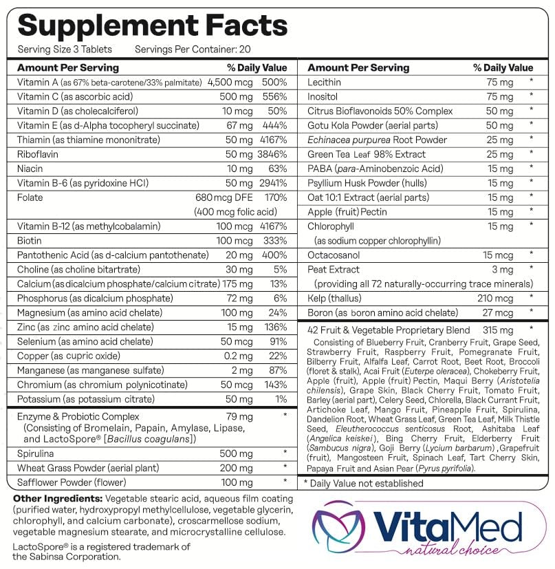 VitaMed Vita Forte vitality visual implies balanced energy and wellbeing throughout the day