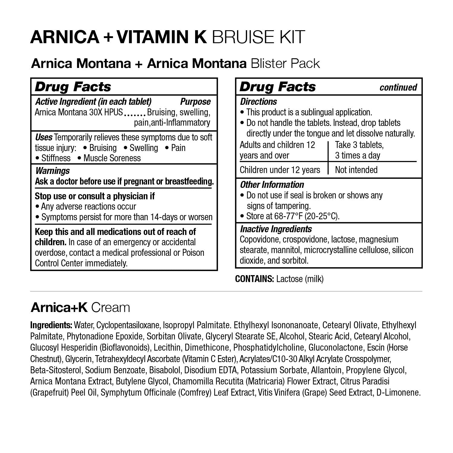 VitaMedica Arnica-K Cream applied to facial area for soothing care.