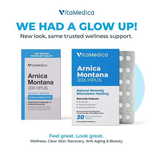 VitaMedica Arnica Montana tablets under tongue for quick dissolve relief