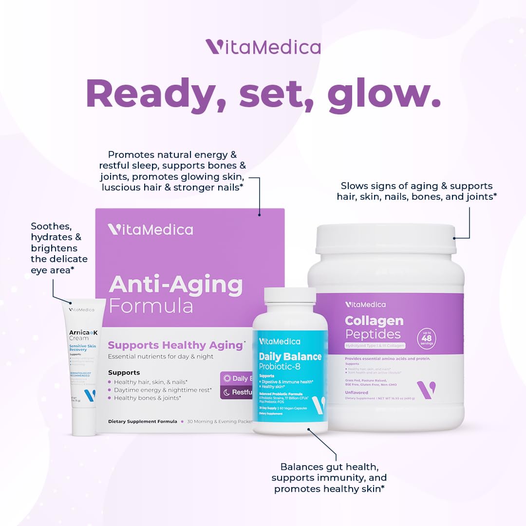 VitaMedica biotin-rich skin hair nails supplement capsules