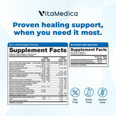 VitaMedica bromelain-quercetin capsules included for supportive recovery after surgery.