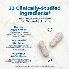 VitaMedica Clinical Support morning dosage image emphasizing energy and stress relief potential