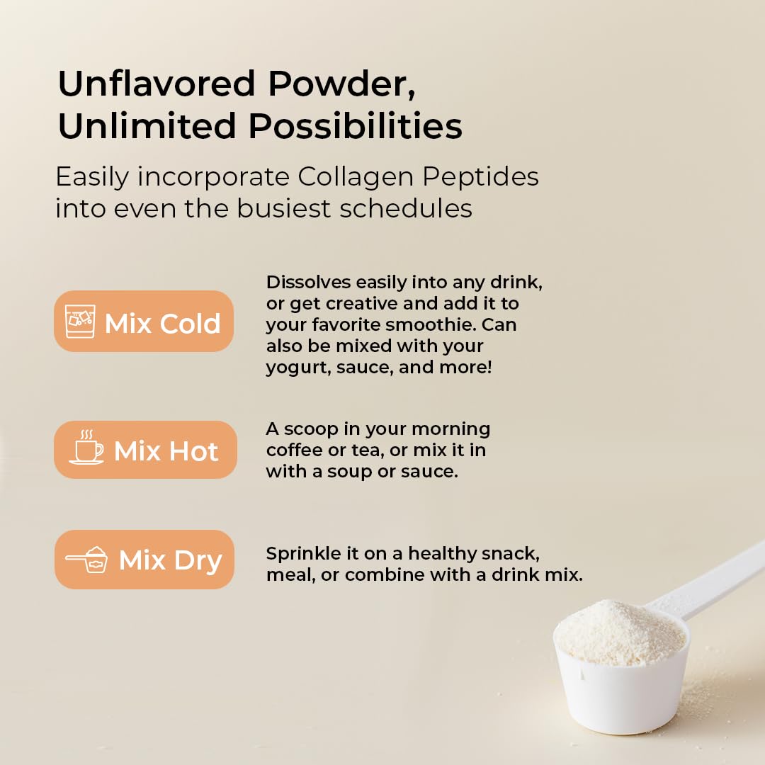 VitaMedica Collagen Peptides kitchen scene showing daily use.
