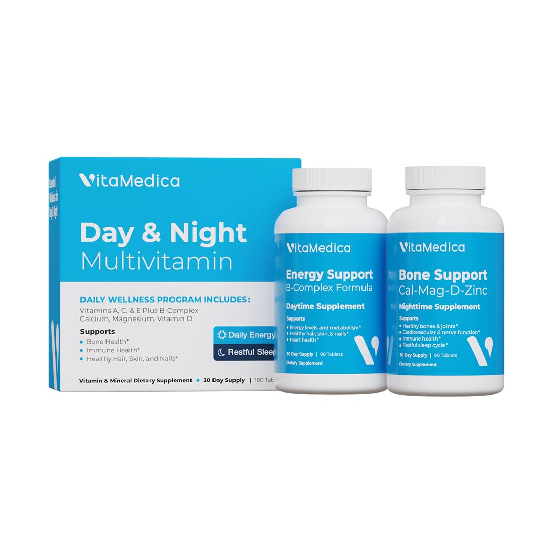 VitaMedica Morning Multivitamin bottle designed for daily energy and immune support.