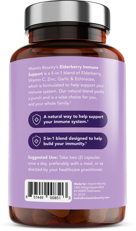 Vitamin Bounty 5in1-blend-capsules: convenient all-in-one immune support.