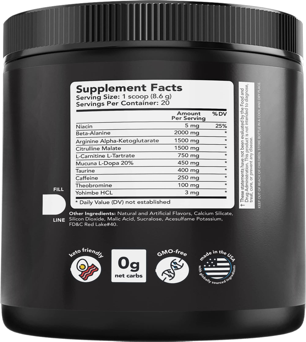 Vitamin Bounty GX7 Watermelon Powder Tub highlights keto-friendly, sugar-free energy support.