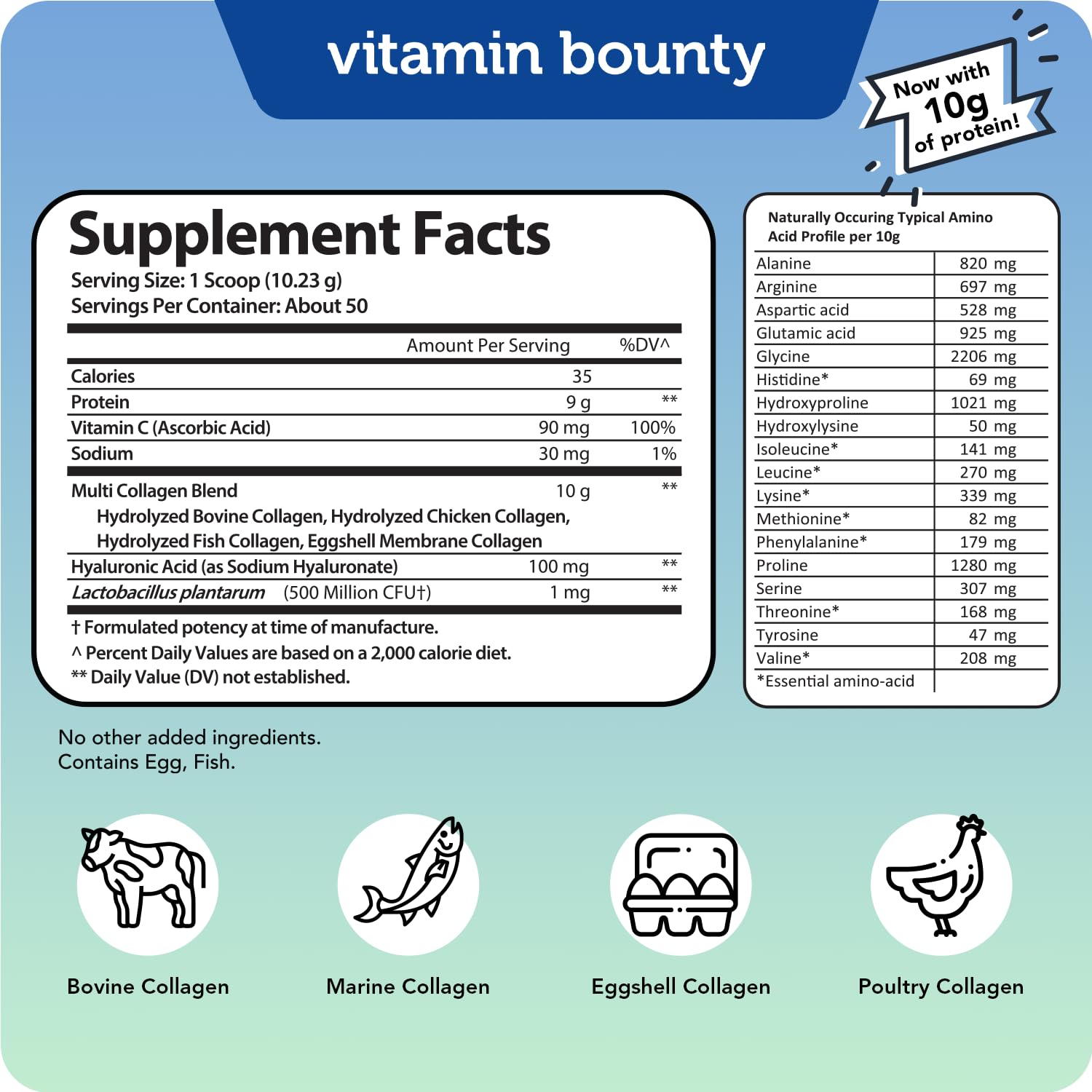 Vitamin Bounty hyaluronic-acid enhanced formula supports hydration and skin elasticity.