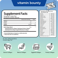 Vitamin Bounty Multi Collagen Complex compatible with coffee or smoothies