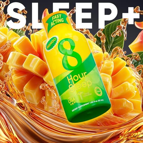 Vitamin Energy Sleep Shot Mango packaging highlights vegan and zero sugar features.