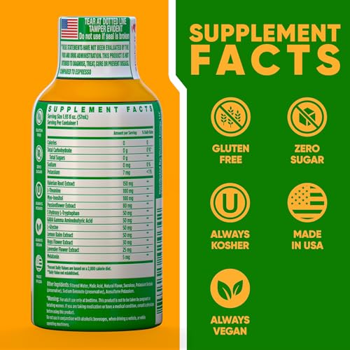Vitamin Energy 8 Hour Sleep Shot mango pour for a calming bedtime ritual