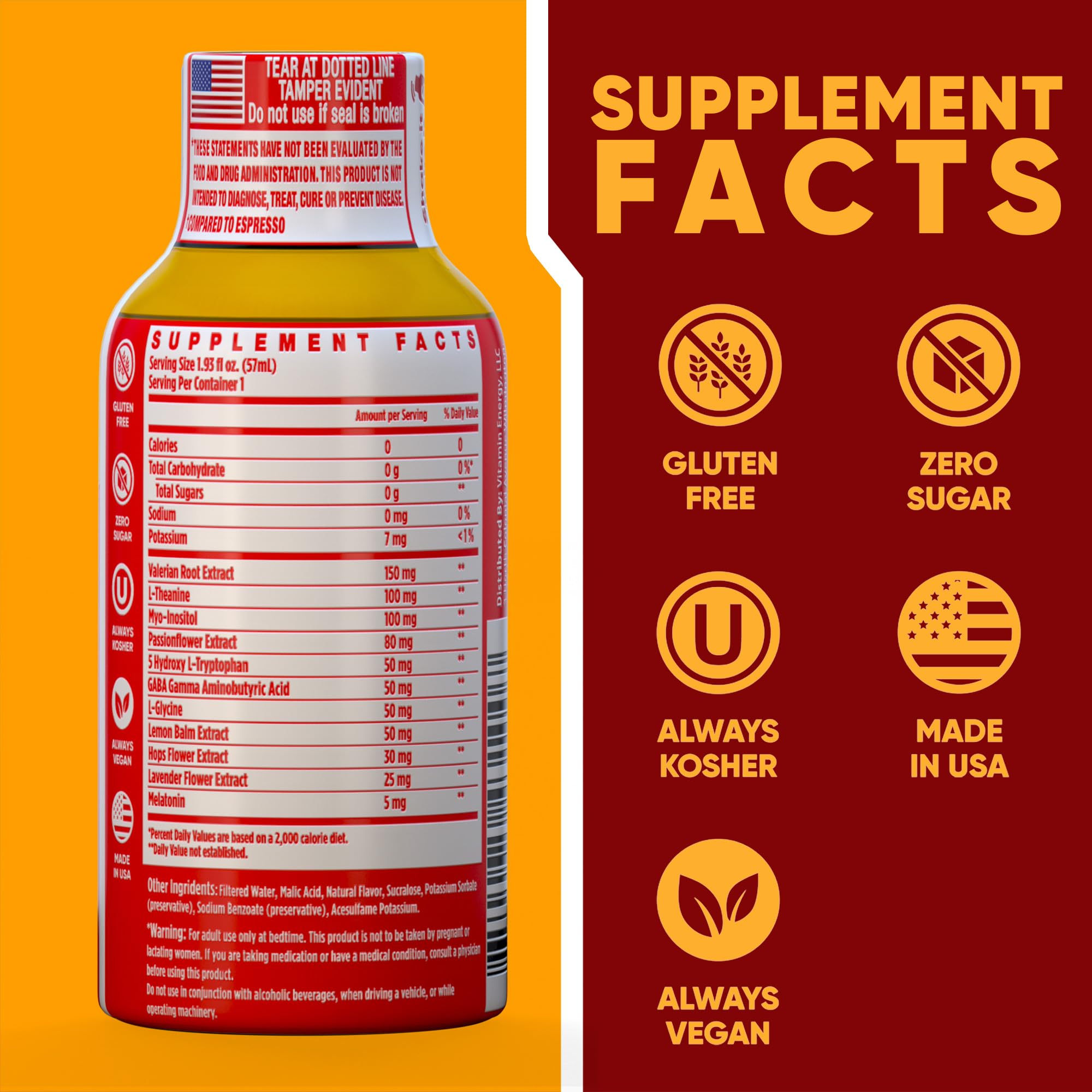 Vitamin Energy 8 Hour Sleep Shot travel pack ready for flights and late nights