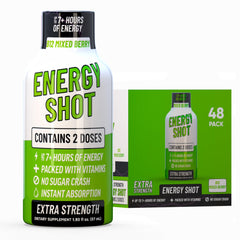 Vitamin Energy B12 Mixed Berry shot bottle for quick energy