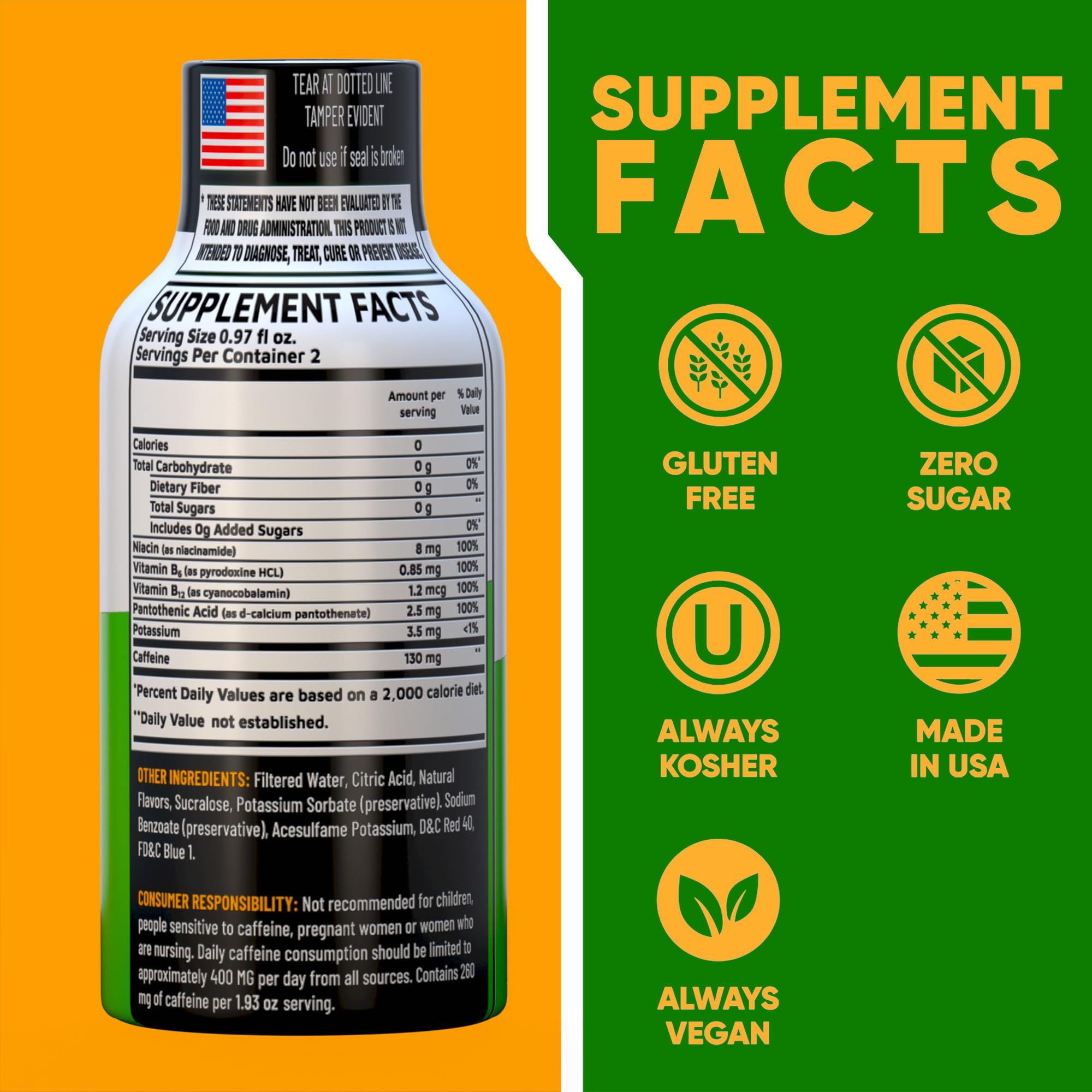 Vitamin Energy B12 shot box packaging showing 24-pack convenience.