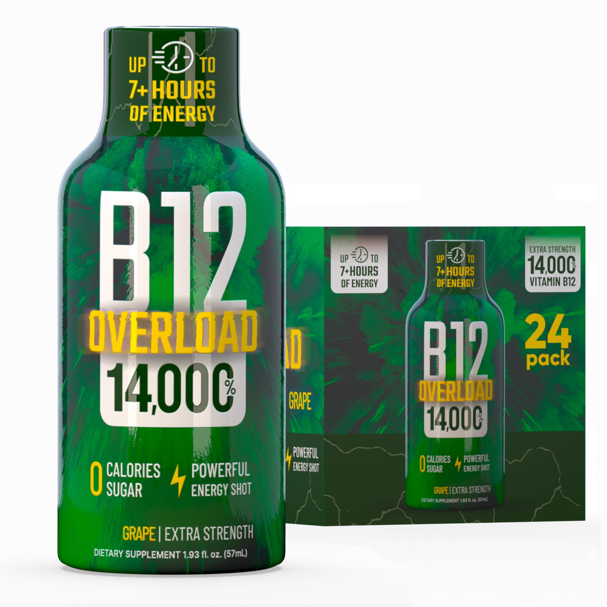 Vitamin Energy B12 Overload grape bottle for on-the-go energy