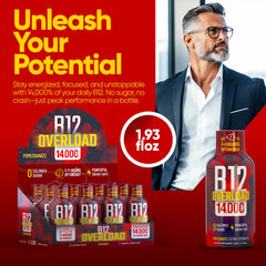 Vitamin Energy B12 Overload multipack communicates value for bulk purchase.