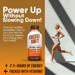 Vitamin Energy Cherry Limeade shot 48-pack display emphasizes value and convenience.