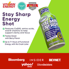 Vitamin Energy Focus+ zero sugar label signals keto-friendly energy.