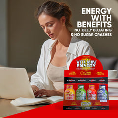 Vitamin Energy focus-shot label highlights L-Theanine and BCAAs for clarity.
