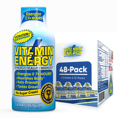 Vitamin Energy Hydration+ Blue Raspberry bottle pour for quick workout hydration