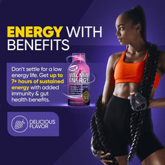 Vitamin Energy Immune+ grape packaging emphasizes energy and immune benefits