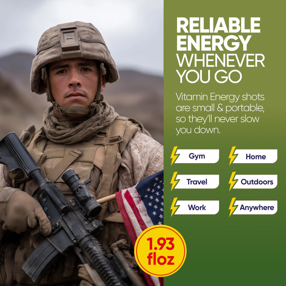 Vitamin Energy Immune+ green tea extract visual implies natural energy support.