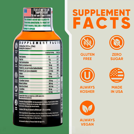 Vitamin Energy Immune+ Mango Shot 24-pack packaging for on-the-go use.