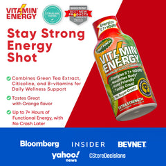 Vitamin Energy Immune+ bottle emphasizes 260 mg natural caffeine