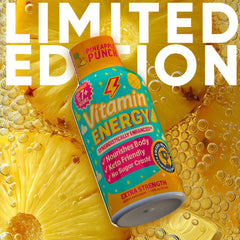 Vitamin Energy Immune+ B-vitamins shot bottle supports metabolism and mental clarity.