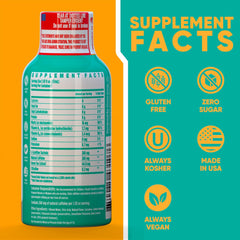 Vitamin Energy Immune+ Pineapple Punch bottle cap for on-the-go energy.