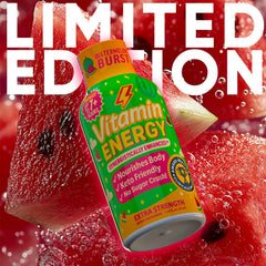 Vitamin Energy Immune+ Watermelon Burst pour into glass for quick energy