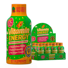 Vitamin Energy Immune+ Watermelon Burst shot front view highlighting compact energy formula