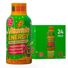 Vitamin Energy Immune+ Watermelon Shot bottle ready for on the go energy and focus