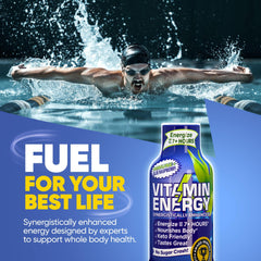 Vitamin Energy Immune+ bottles in hand for on the go energy