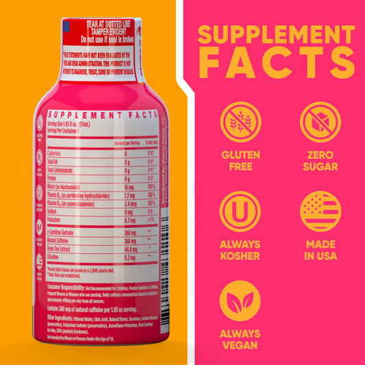 Vitamin Energy Immune+ packaging on display emphasizes convenient gluten-free energy