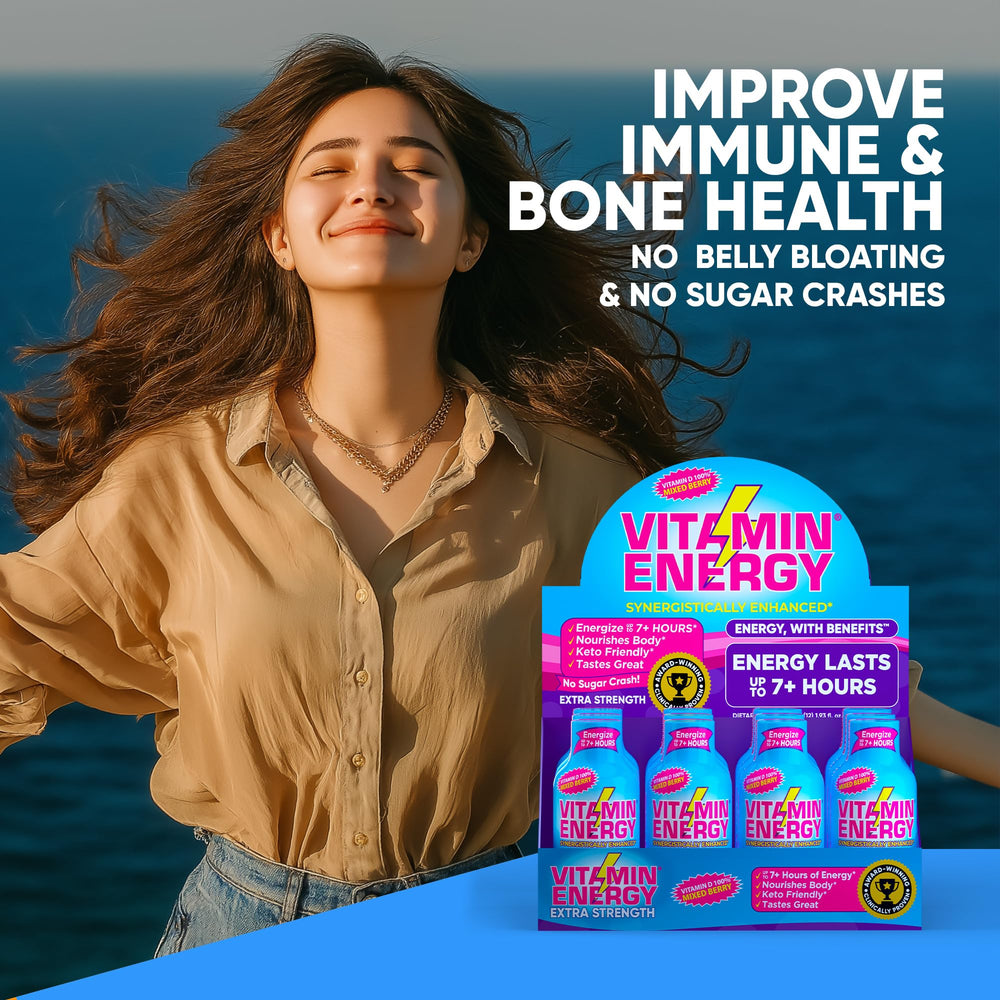Vitamin Energy on-the-go use scene for quick energy boost