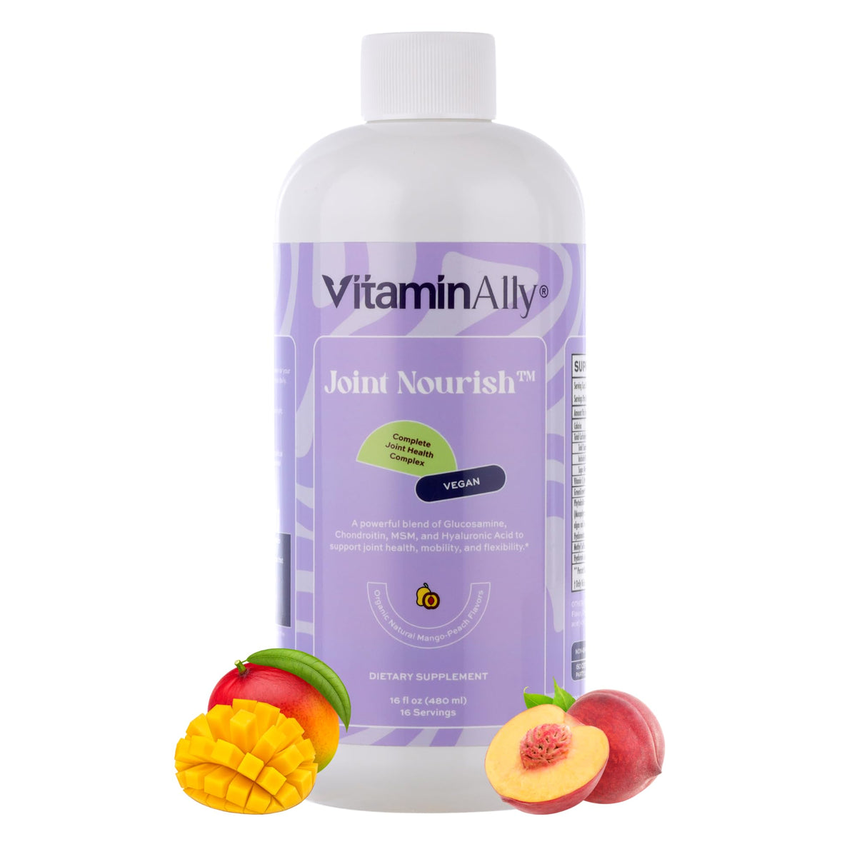 Vitaminally Joint Nourish bottle front showing vegan joint support.