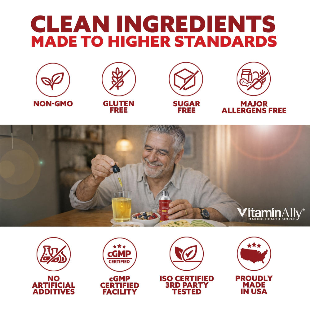 Vitaminally liposomal men 50+ strawberry-mint flavor for pleasant daily taste