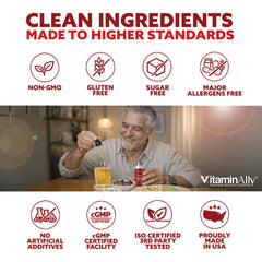 Vitaminally liposomal men 50+ strawberry-mint flavor for pleasant daily taste