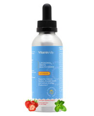 Vitaminally Liposomal Men's Drops bottle pour for easy daily intake.