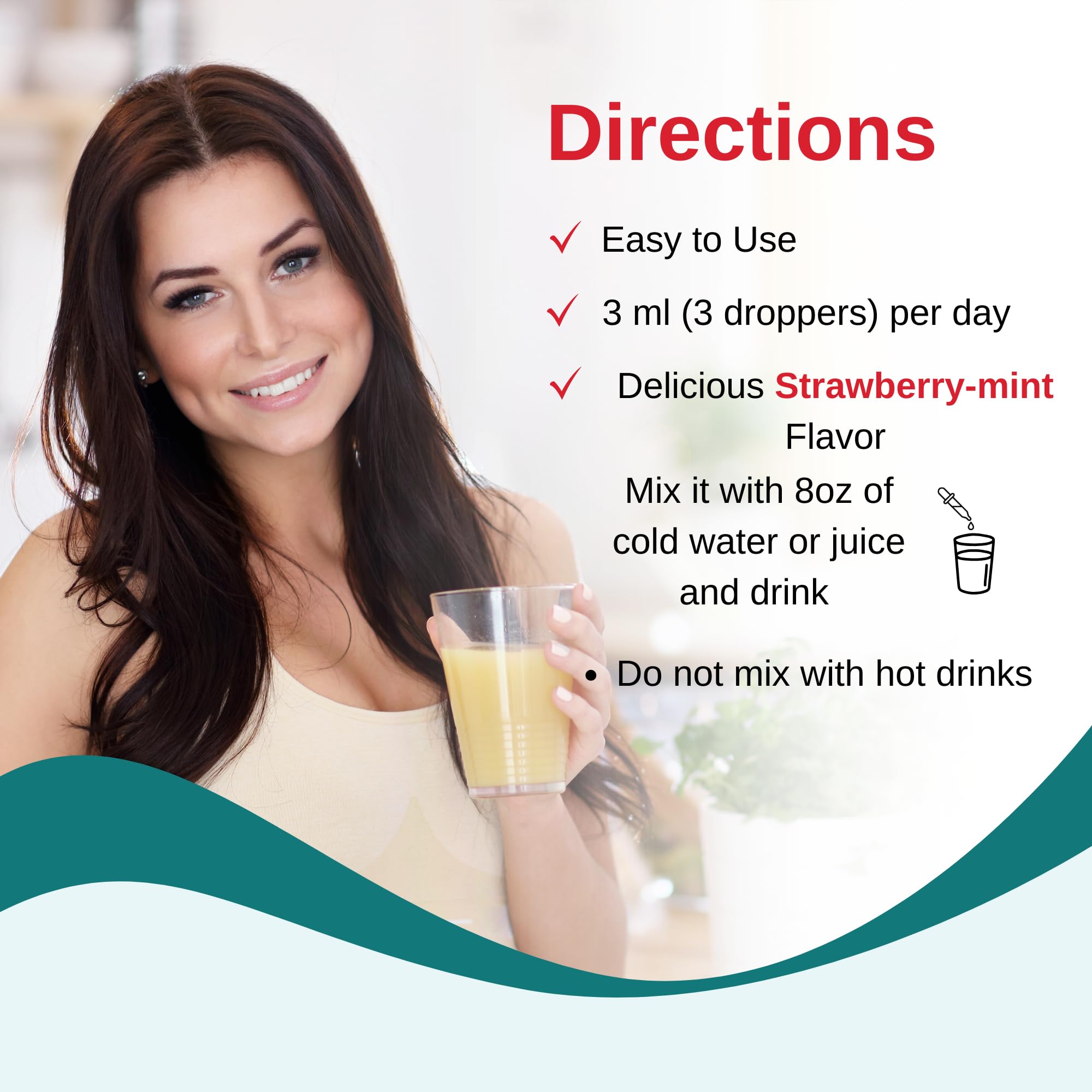 Vitaminally liposomal women's liquid multivitamin gluten-free and sugar-free formulation bottle