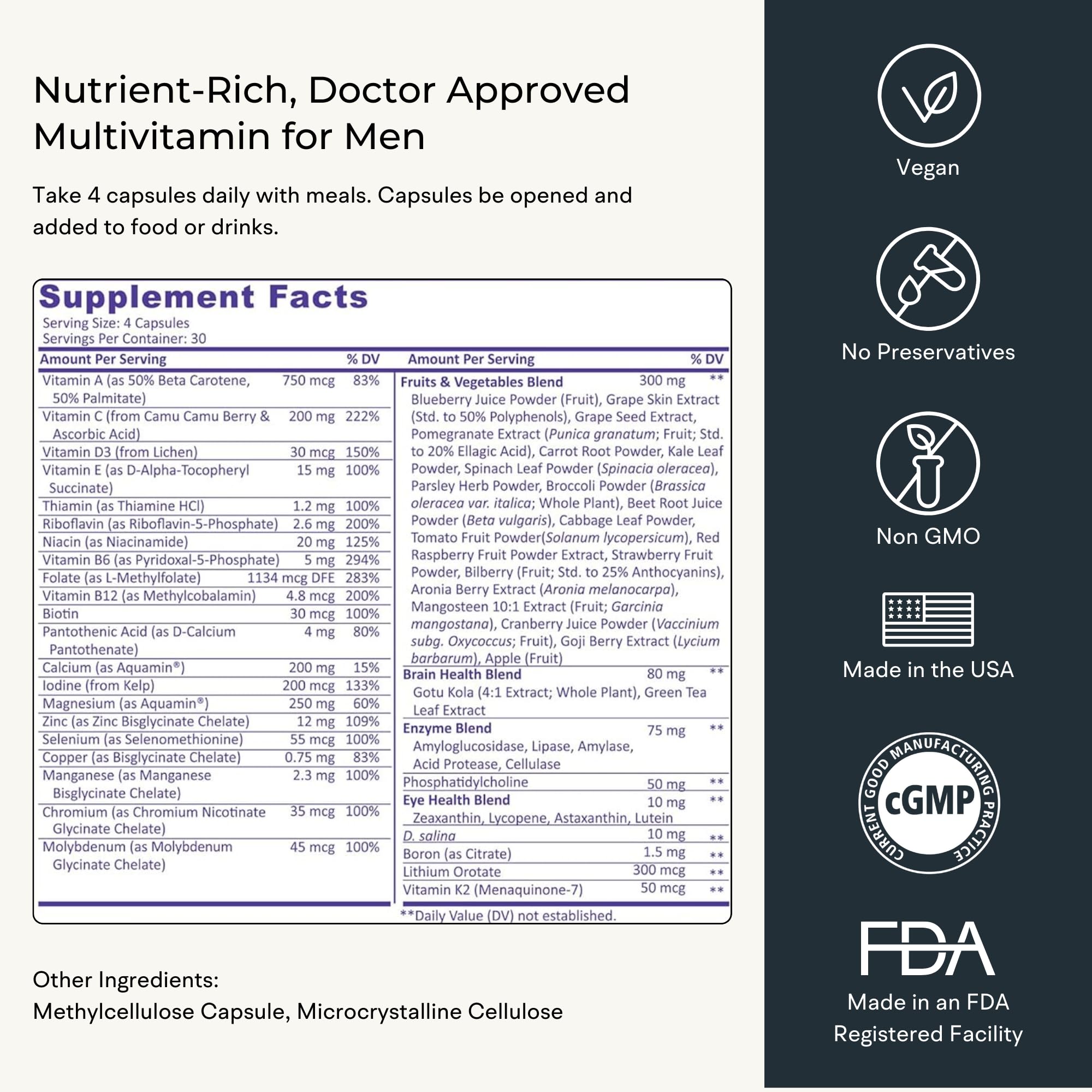 VitaminIQ packaging emphasizes doctor formulated whole food approach.